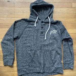 Colosseum USNA United States Naval Academy Long Sleeve Hoodie small marble gray